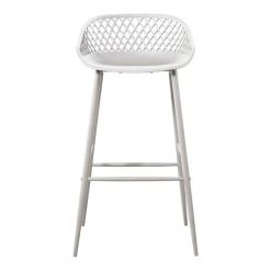 Moe's Home Collection Piazza Outdoor Barstool White-m2