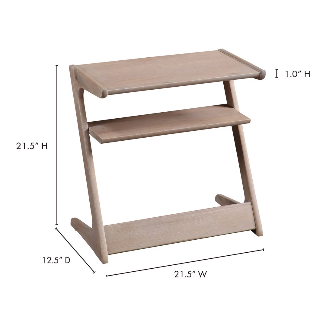 Moe's Home Collection Sakai Accent Table White Oak Tables 4 Moe's Home Collection Sakai Accent Table White Oak Tables