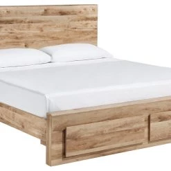 Signature Design By Ashley® Hyanna - Tan - Queen Panel Bed With Footboard Storage