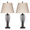 Ashley Furniture Accessories Mildred - Bronze Finish - Metal Table Lamp (2/cn)