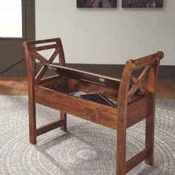 Ashley Furniture Abbonto - Warm Brown - Accent Bench Benches