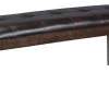 Ashley Furniture Haddigan - Dark Brown - Large Uph Dining Room Bench