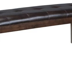 Ashley Furniture Haddigan - Dark Brown - Large Uph Dining Room Bench