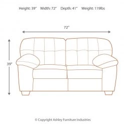 Ashley Furniture Accrington - Tufted Box - Stationary Loveseats