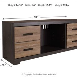Ashley Furniture TV Stands Harlinton - Warm Gray - LG TV Stand W/Fireplace Option 12 Ashley Furniture TV Stands Harlinton - Warm Gray - LG TV Stand W/Fireplace Option