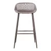 Moe's Home Collection Stools Piazza Outdoor Barstool Grey-m2