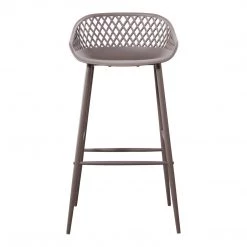 Moe's Home Collection Stools Piazza Outdoor Barstool Grey-m2