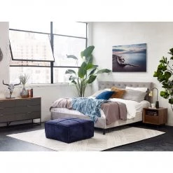 Moe's Home Collection Sasha Throw Ocean Blue