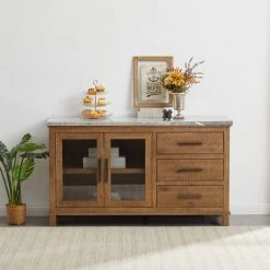 Ashley Furniture Servers Aleeda - Brown/white - Dining Room Server