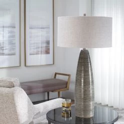 Accessories Uttermost Cosmo Charcoal Table Lamp