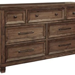 Ashley Furniture Royard - Warm Ultimate Best In Class Dresser, Mirror