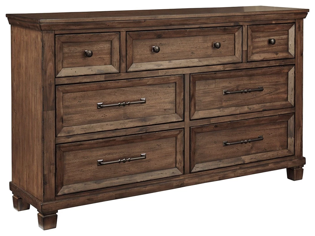 Ashley Furniture Royard - Warm Ultimate Best In Class Dresser, Mirror 3 Ashley Furniture Royard - Warm Ultimate Best In Class Dresser, Mirror