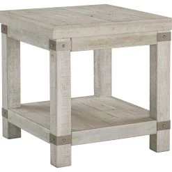 Ashley Furniture Carynhurst - White Wash Gray - Rectangular End Table Tables