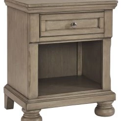 Ashley Furniture Lettner - Light Gray - One Drawer Night Stand Nightstands
