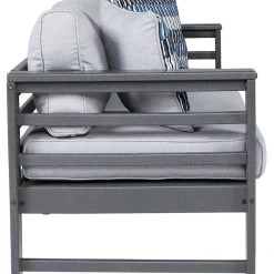 Signature Design By Ashley® Amora - Charcoal Gray - Sofa With Cushion