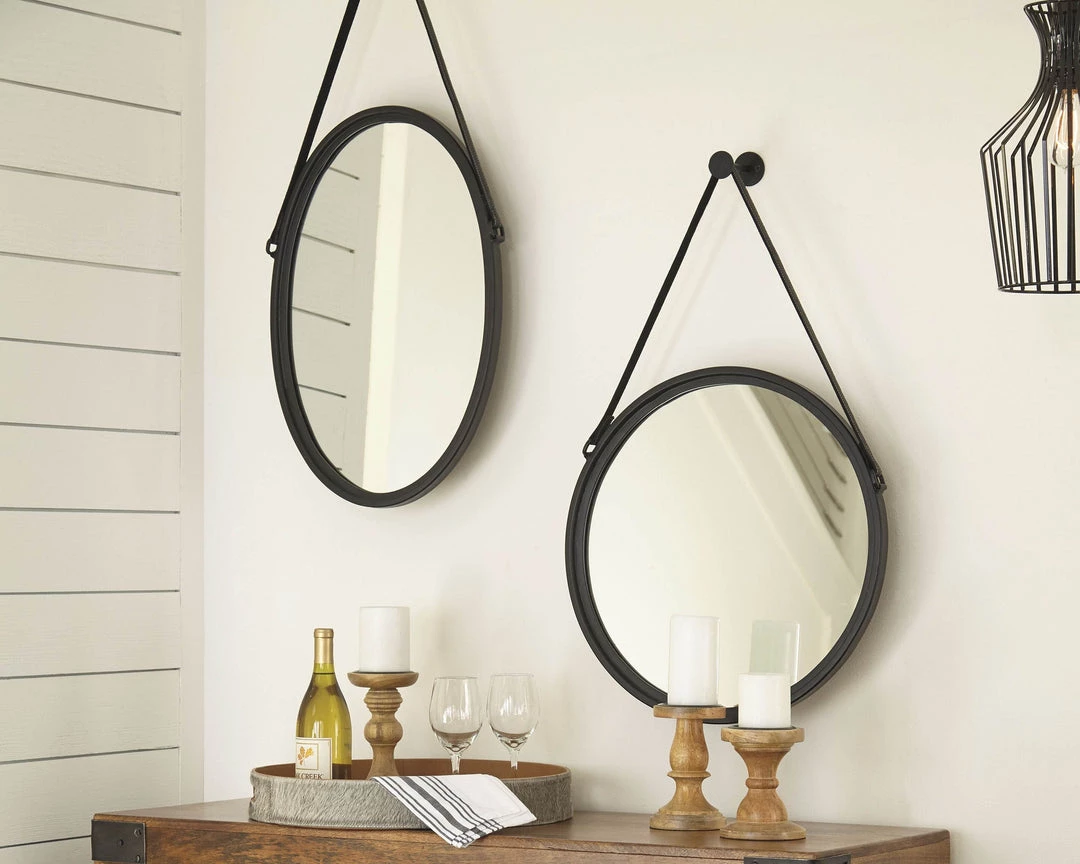 Ashley Furniture Dusan - Black - Accent Mirror 4 Ashley Furniture Dusan - Black - Accent Mirror