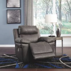 Ashley Furniture Reclining Furniture Erlangen - Midnight - Pwr Recliner/adj Headrest 16 Ashley Furniture Reclining Furniture Erlangen - Midnight - Pwr Recliner/adj Headrest