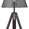 Ashley Furniture Leolyn - Black/brown - Metal Table Lamp (1/cn) Accessories