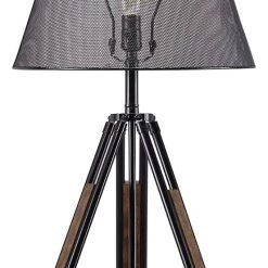 Ashley Furniture Leolyn - Black/brown - Metal Table Lamp (1/cn) Accessories