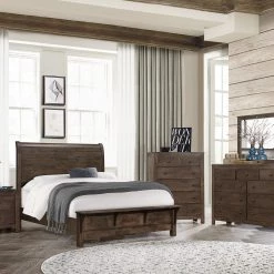 Emerald Home Ashton Hills Queen Bed, Brown
