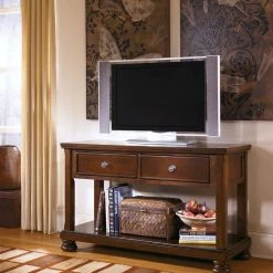 Ashley Furniture Tables Porter - Rustic Brown - Console Sofa Table 17 Ashley Furniture Tables Porter - Rustic Brown - Console Sofa Table