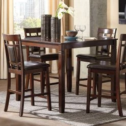 Ashley Furniture Dining Room Sets Bennox - Brown - Drm Counter Table Set (5/cn)