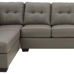 Signature Design By Ashley® Sectionals Donlen - Gray - Left Arm Facing Chaise 2 Pc Sectional