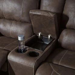 Signature Design By Ashley® Kitching - Java - 2 Pc. - Power Sofa, Loveseat Reclining Furniture