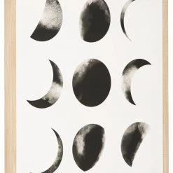 Ashley Furniture Accessories Shaydunn - Black/white - Wall Art - Moon