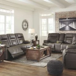 Signature Design By Ashley® Wurstrow - Power Reclining Sofa With Adjustable Headrest, Power Reclining Loveseat With CON/Adjustable HDRST Reclining Furniture 23 Signature Design By Ashley® Wurstrow - Power Reclining Sofa With Adjustable Headrest, Power Reclining Loveseat With CON/Adjustable HDRST Reclining Furniture