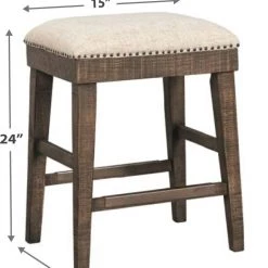 Signature Design By Ashley® Wyndahl - Rustic Ultimate Best In Class Rectangular Counter Table With Storage, 4 Upholstered Stools Dining Room Sets 11 Signature Design By Ashley® Wyndahl - Rustic Ultimate Best In Class Rectangular Counter Table With Storage, 4 Upholstered Stools Dining Room Sets