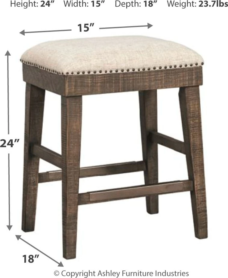 Signature Design By Ashley® Wyndahl - Rustic Ultimate Best In Class Rectangular Counter Table With Storage, 4 Upholstered Stools Dining Room Sets 5 Signature Design By Ashley® Wyndahl - Rustic Ultimate Best In Class Rectangular Counter Table With Storage, 4 Upholstered Stools Dining Room Sets