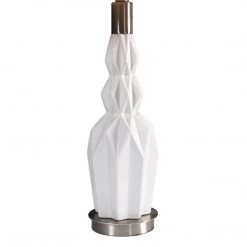 Uttermost Cabret Gloss White Ceramic Table Lamp Accessories