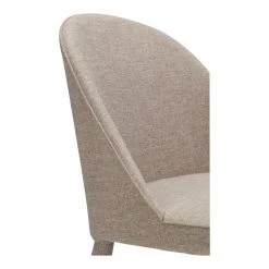 Moe's Home Collection Chairs Burton Fabric Dining Chair Light Grey-m2