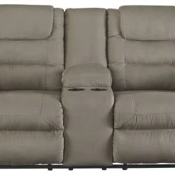 Ashley Furniture Mccade - Cobblestone - Dbl Rec Loveseat W/console Reclining Furniture