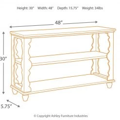 Ashley Furniture Alwyndale - Antique White/brown - Console Sofa Table Tables 8 Ashley Furniture Alwyndale - Antique White/brown - Console Sofa Table Tables