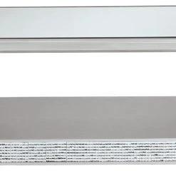 Ashley Furniture Fanmory - Silver Finish - Rectangular Cocktail Table