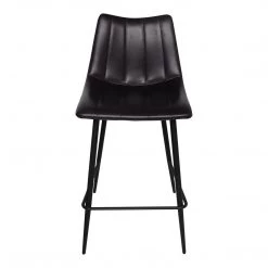 Moe's Home Collection Alibi Counter Stool Matte Black-m2 Stools