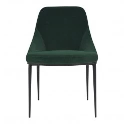 Moe's Home Collection Chairs Sedona Dining Chair Green Velvet-m2