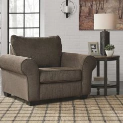 Benchcraft® Nesso - Walnut - 2 Pc. - Chair And A Half With Ottoman