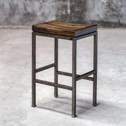 Stools Uttermost Beck Industrial Bar Stool
