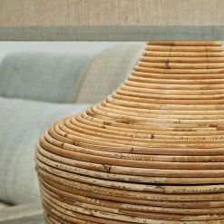 Ashley Furniture Kerrus - Brown - Rattan Table Lamp (1/cn) Accessories