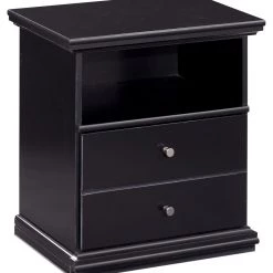Ashley Furniture Nightstands Maribel - Black - One Drawer Night Stand