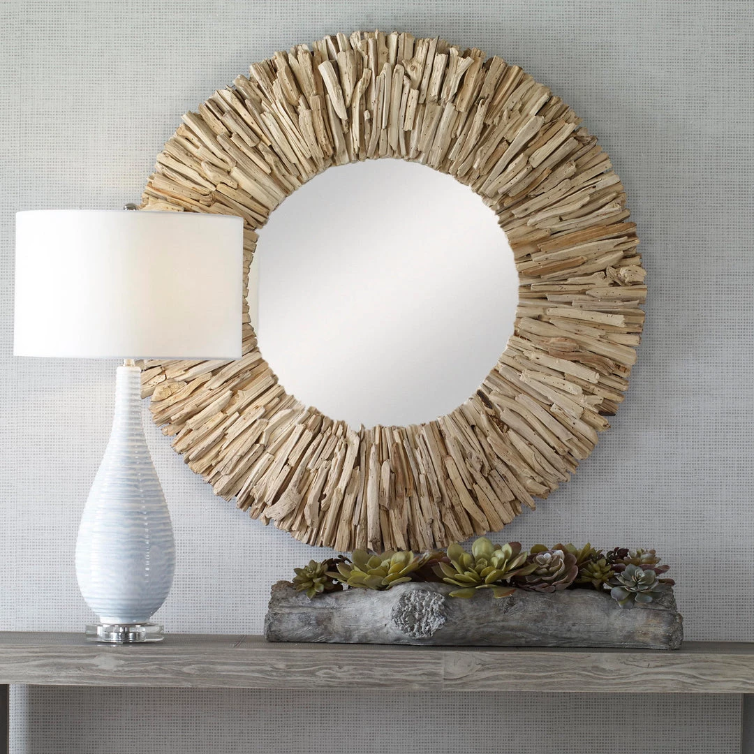 Uttermost Teak Branch Bleached Round Mirror Accessories 4 Uttermost Teak Branch Bleached Round Mirror Accessories