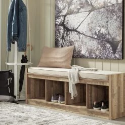 Signature Design By Ashley® Gerdanet - Bench With Open Storages Benches