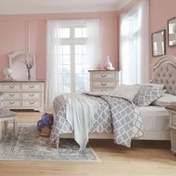 Ashley Furniture Nightstands Realyn - Chipped White - One Drawer Night Stand