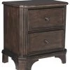 Ashley Furniture Nightstands Adinton - Brown - Two Drawer Night Stand