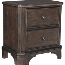Ashley Furniture Nightstands Adinton - Brown - Two Drawer Night Stand