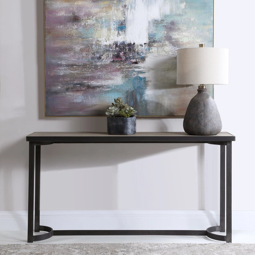 Uttermost Basuto Steel Console Table 5 Uttermost Basuto Steel Console Table