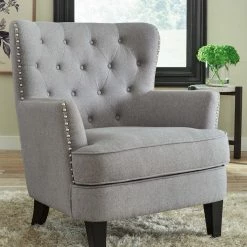 Ashley Furniture Romansque - Light Gray - Accent Chair